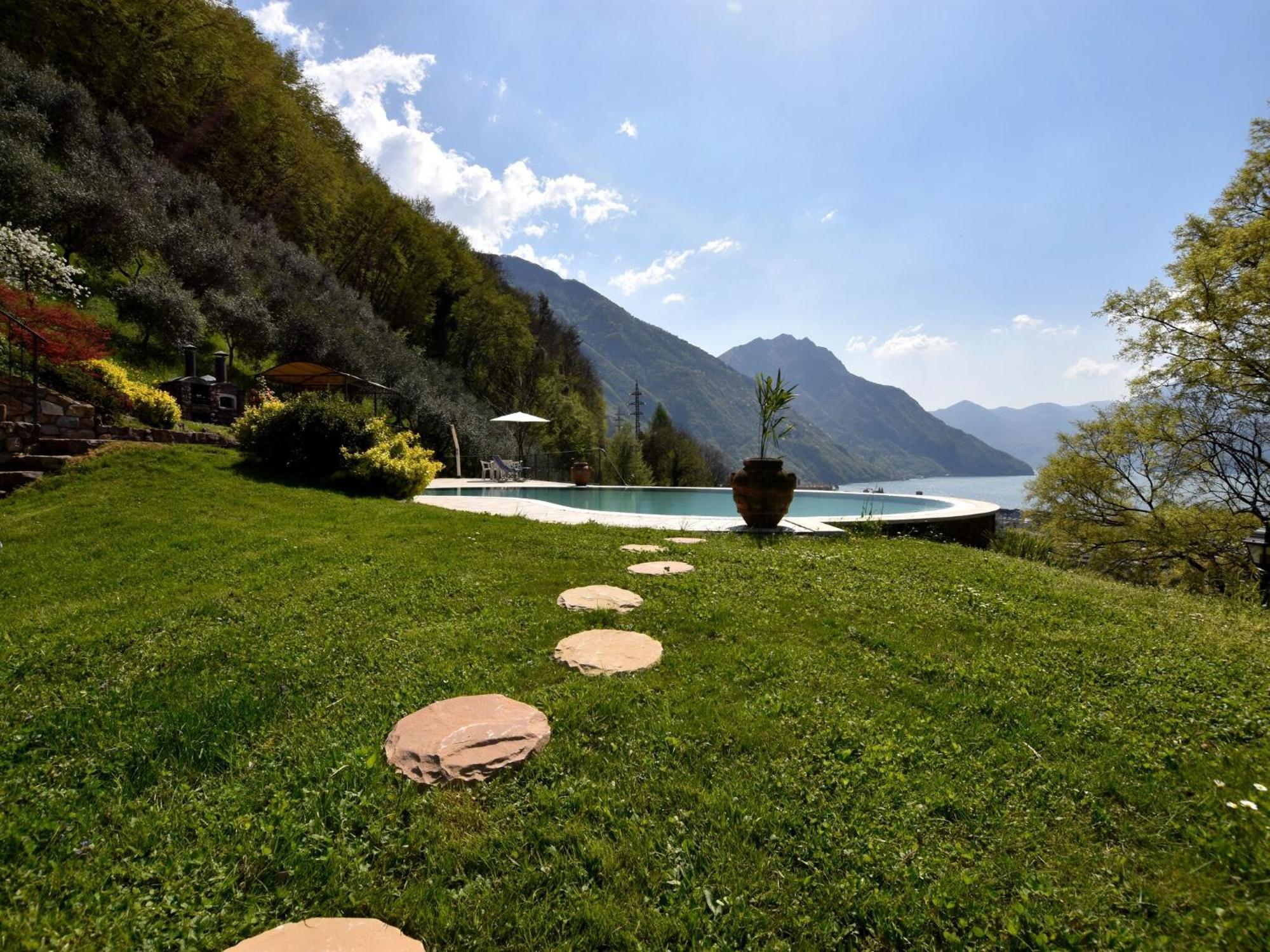 Villa In Pisogne With Pool Garden And Lake View Exterior photo